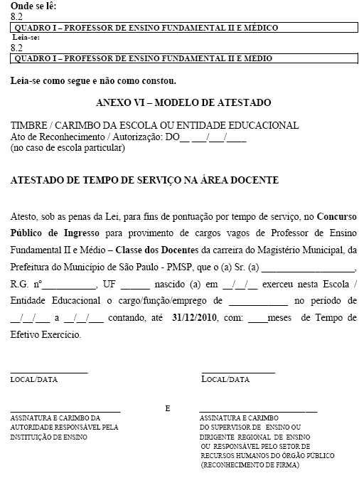 Sindicato dos Profissionais em Educação no Ensino Municipal de São Paulo -  Comunicado nº 1.603 (DOC de 21/10/2014, página 82)