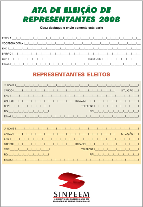 Sindicato dos Profissionais em Educação no Ensino Municipal de São Paulo -  Comunicado nº 1.603 (DOC de 21/10/2014, página 82)