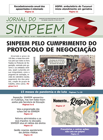 Sindicato dos Profissionais em Educação no Ensino Municipal de São Paulo -  Comunicado nº 1.173 (DOC de 07/10/2021. página 60)